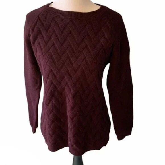 Evolution by Cyrus Herringbone Pattern Sweater M - Picture 1 of 7